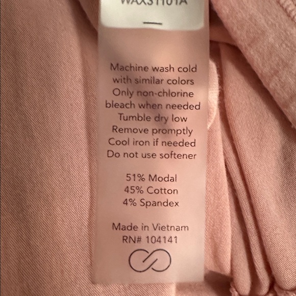 Calia Criss Cross back sleeveless cotton modal tank top size XL pink - Picture 6 of 8